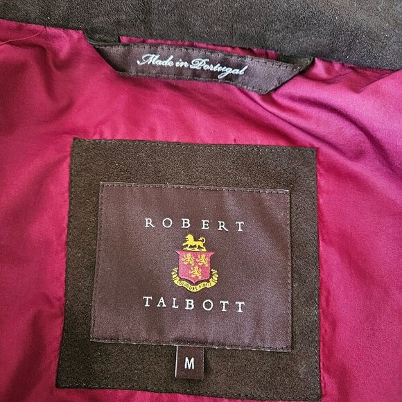 Robert Talbott Willow Creek Quilted Chore Coat Olive Button Zip Jacket Size M - Picture 8 of 16